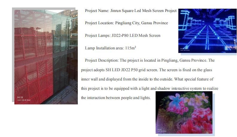 Transparent Led Media Facade Led Mesh Screen